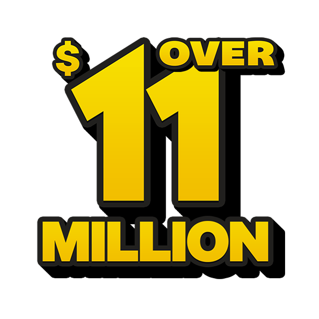 Lucky Lotteries Mega Jackpot - 11 Million